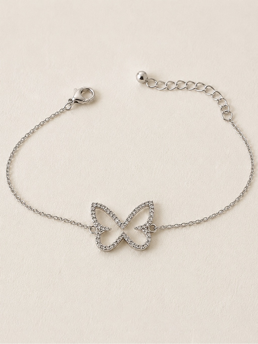 Magnolia Sterling Silver 925 Butterfly Delicate Bracelet